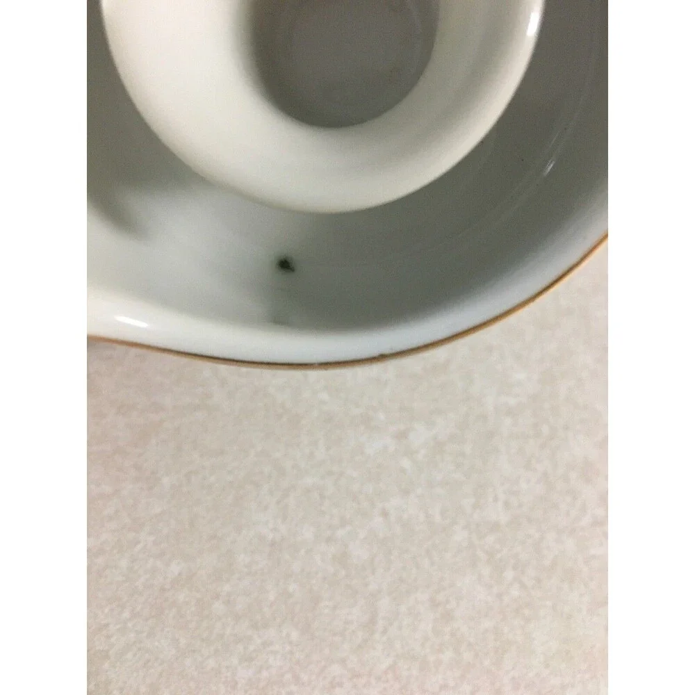 Vintage 2 Candle Holder Coffee Mug Design Purple Flowers Made In JAPAN PWF